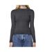 Pull Gris Brillant  Femme Pieces Crista - L