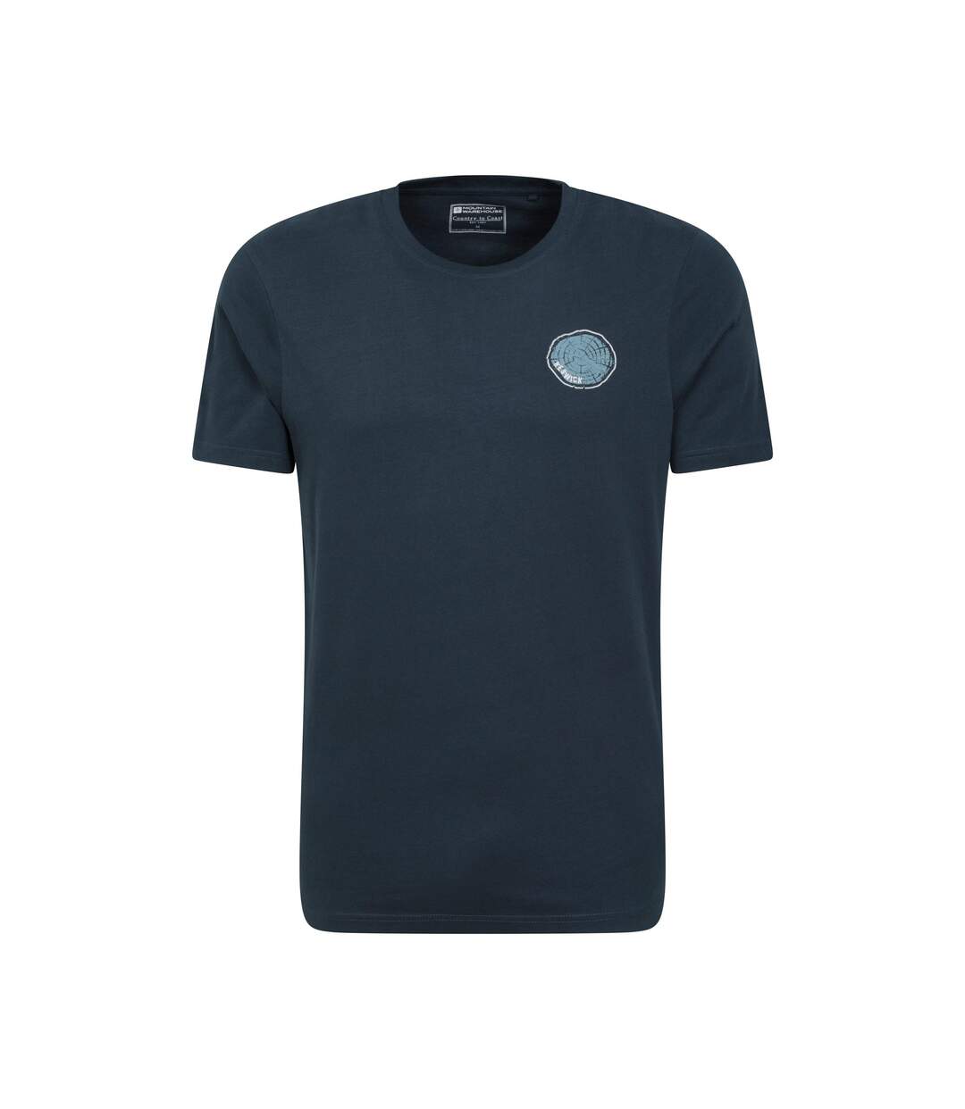 Mens keswick tree ring organic t-shirt dark blue Mountain Warehouse-1