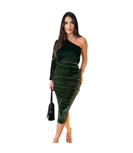 Robe Mi-longue Femme Vert AX Paris