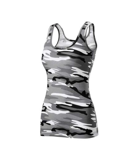 Débardeur Motif/style Camouflage Triumph Femme Blanc Noir Malfini