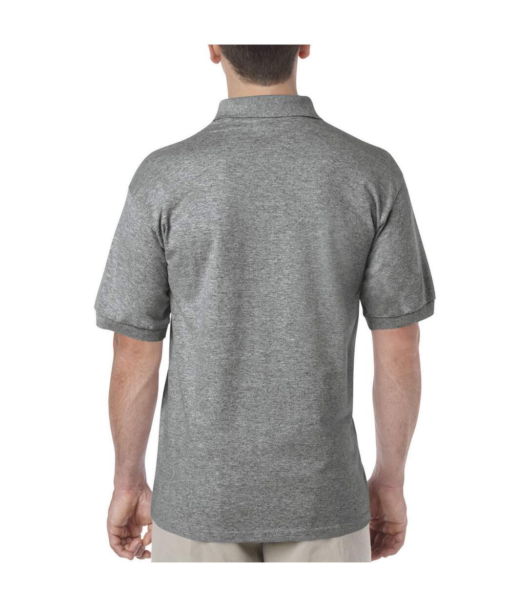 Mens Dryblend Polo Shirt Graphite Heather Gildan-2