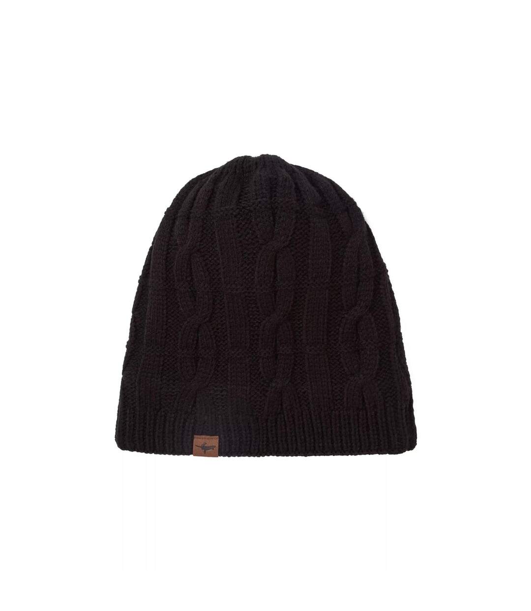 Mens Waterproof Cold Weather Cable Knit Beanie Hat-1