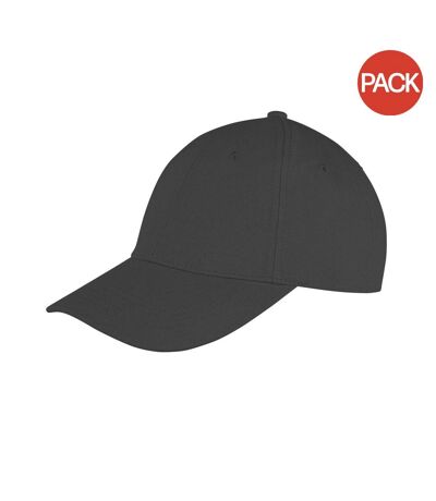 Lot de 2  Memphis casquettes adulte noir Result