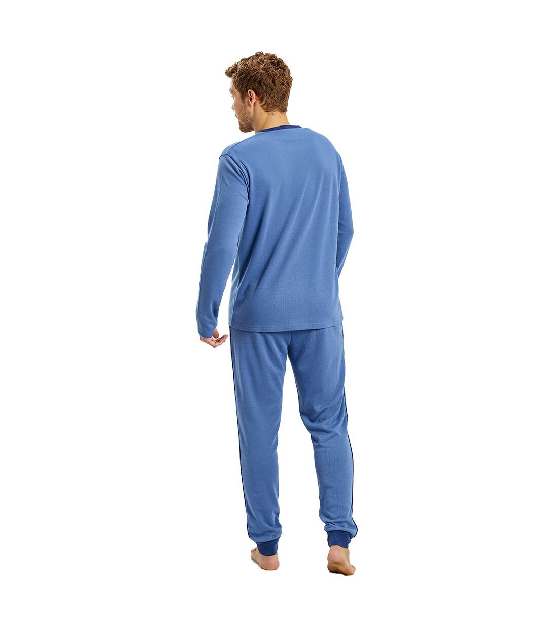 Winter pajamas long sleeve round neck MU1 men-3