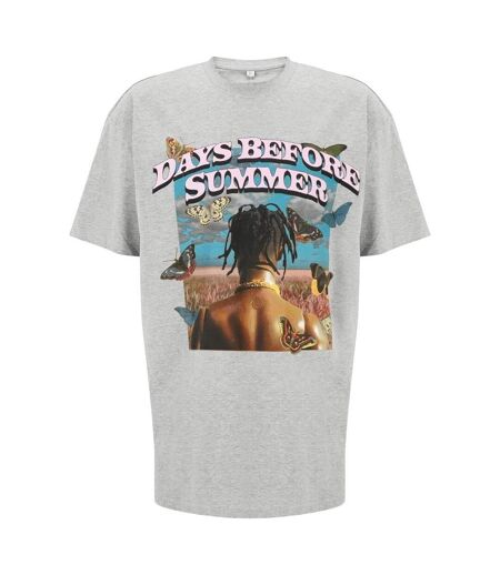 Mens Days Before Summer Oversized T-shirt Gris Mister Tee