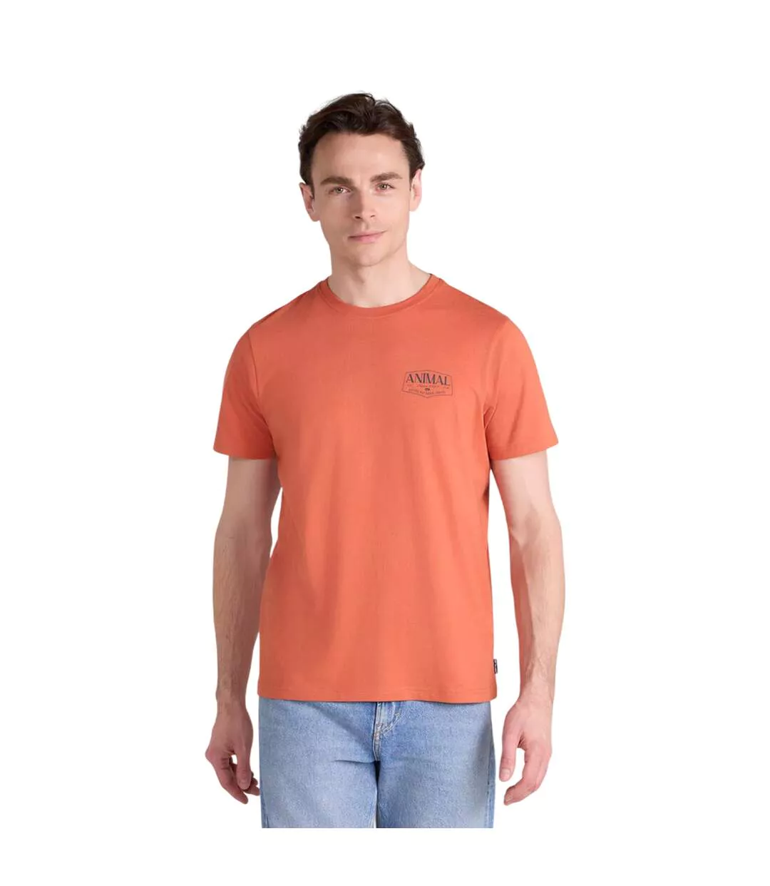 T-shirt Motif/style Imprimé Au Dos Jacob Homme Orange Vif Animal-2