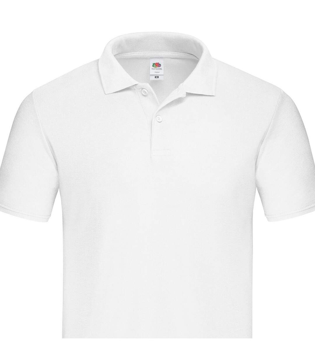 Polo Original Homme Blanc Fruit Of The Loom-2