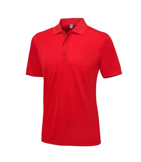 AWDis Just Cool Mens Smooth Short Sleeve Polo Shirt (Fire Red) - UTPC2632