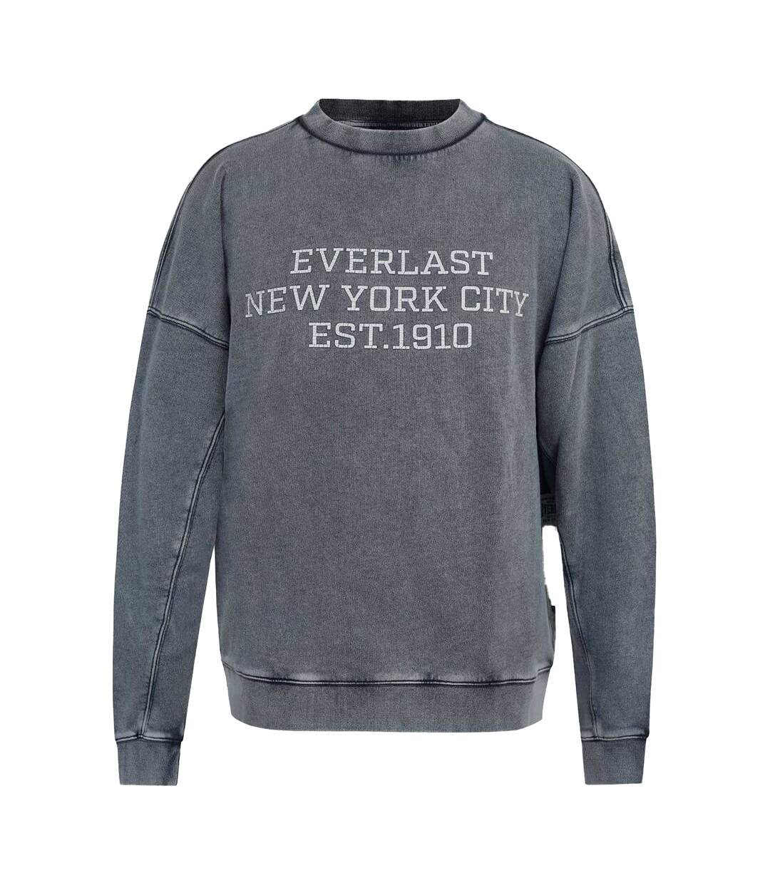 Sweat Motif/style Lettrage Nyc Homme Gris Délavé Everlast-1