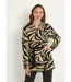 Gilet long jacquard peau de bête bord à bord-1