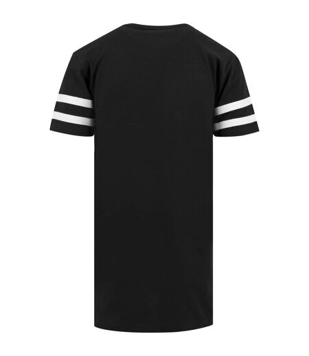 T-shirt Motif/style À Rayures Adulte Noir Blanc Build Your Brand