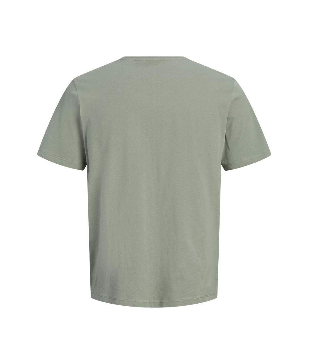 T-Shirt vert homme jack & jones brandy-2