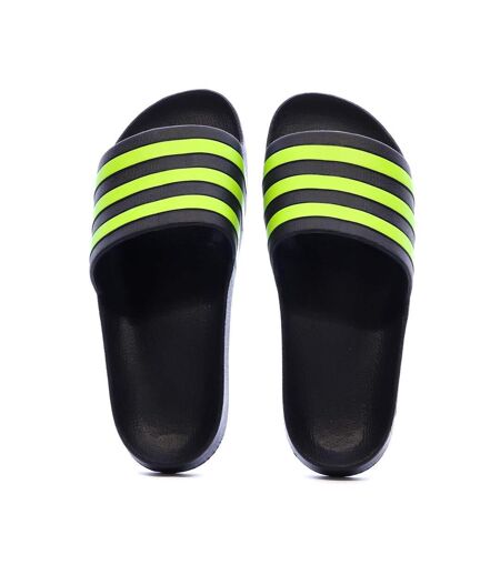 Claquettes marine/jaunes homme adidas adilette