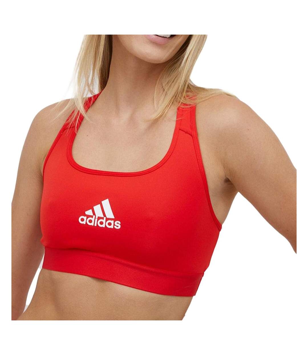 Brassière Rouge Femme Adidas HC7843 - L D-DD-1