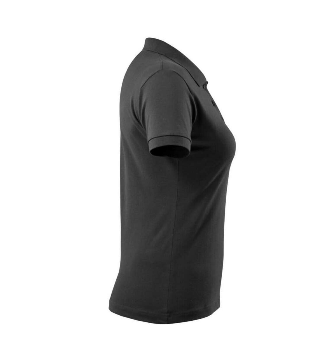 Womens/ladies Grasse Crossover Polo Shirt Black Mascot-4