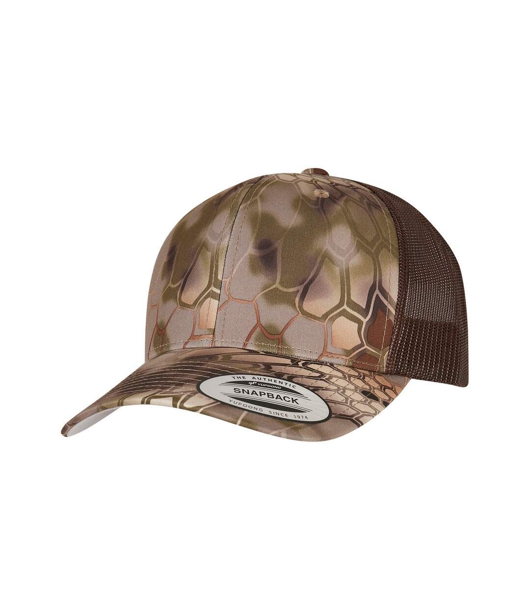 Casquette trucker kryptek adulte marron Flexfit-4