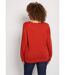 Pull bijou maille filet strass col V-2