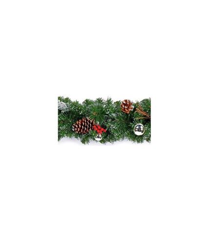 Premier Christmas Dressed Garland (Silver) (One Size)