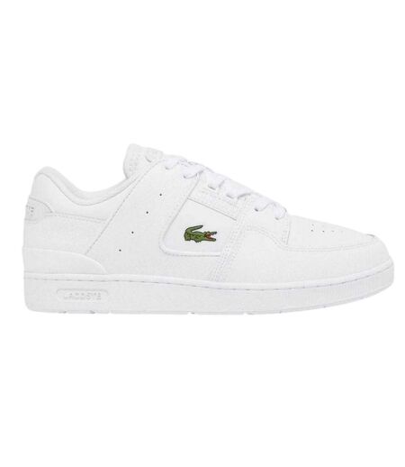 Mens Court Cage Leather Trainers White Lacoste