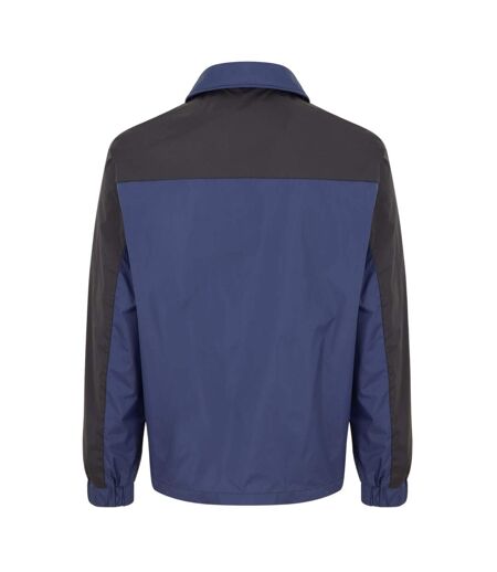 Blouson Aviateur Motif/style Blocs De Couleurs Homme Noir Bleu Marine Luke
