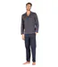 Pyjama long ouvert homme Mercerisé Eminence-5