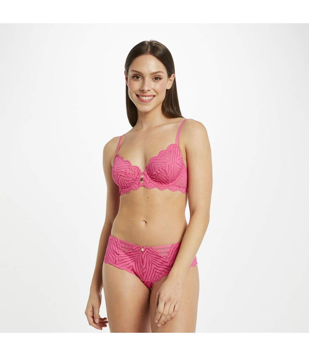 Soutien-gorge à armatures rose Marianne