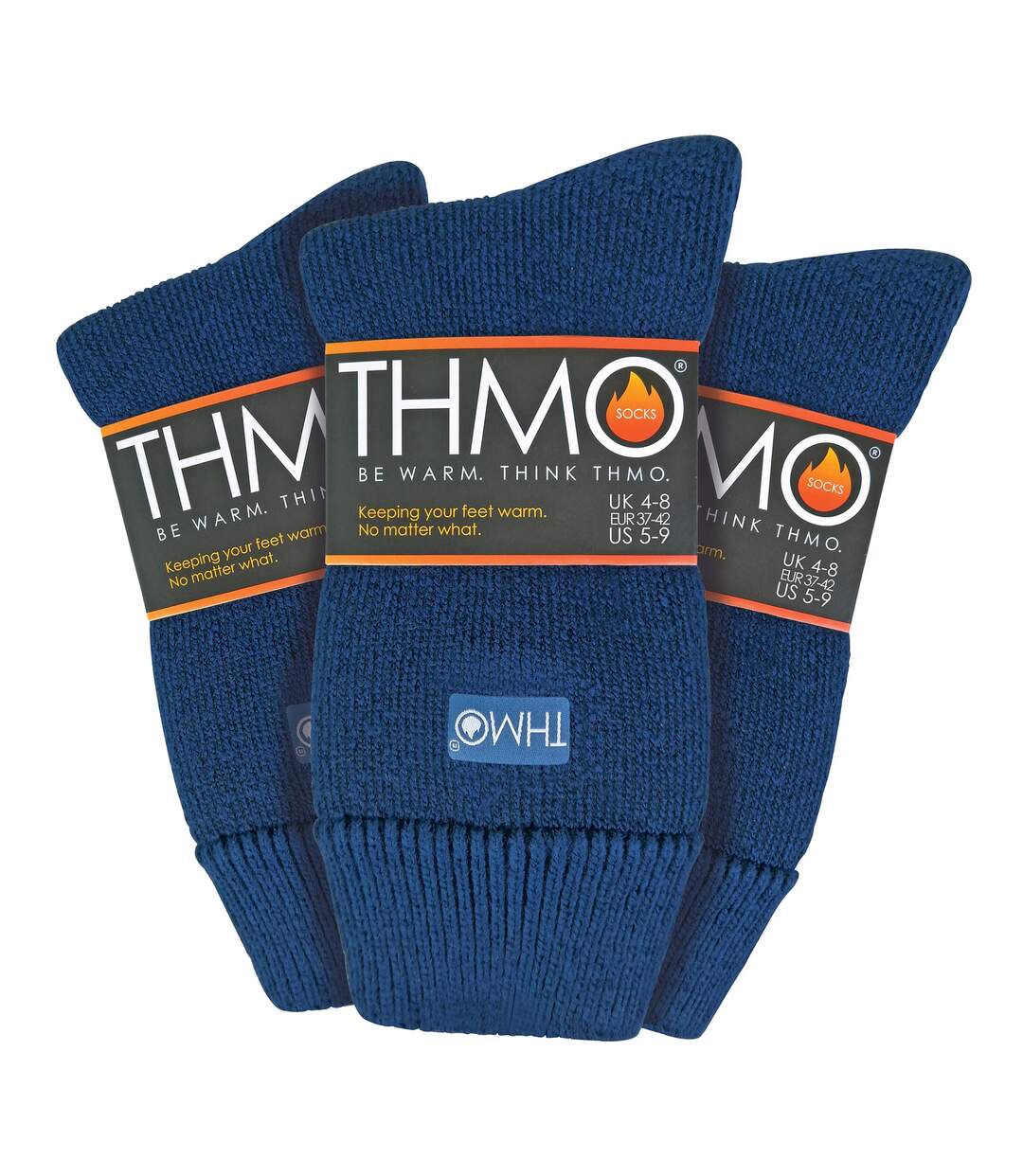 THMO - Lot de 3 Paires Chaussettes Femme Doublées Thermiques Chaudes-2