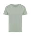 Womens/ladies yala recycled cotton lightweight t-shirt green iceberg Iqoniq-1
