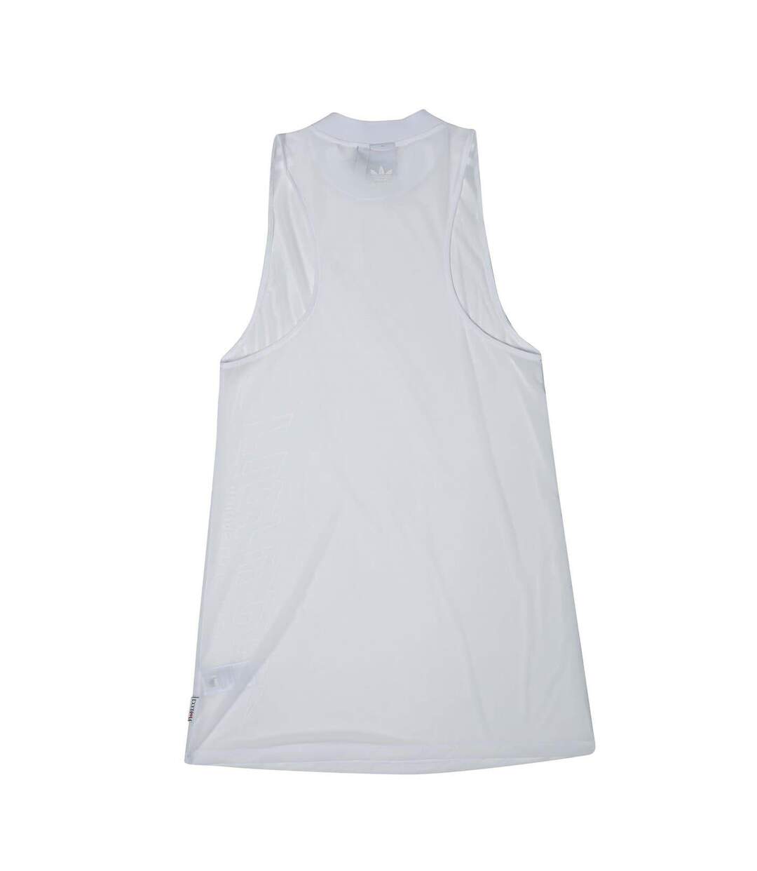 Womens/ladies Originals Graphic Print Regular Sleeveless T-shirt Dress White Adidas-2