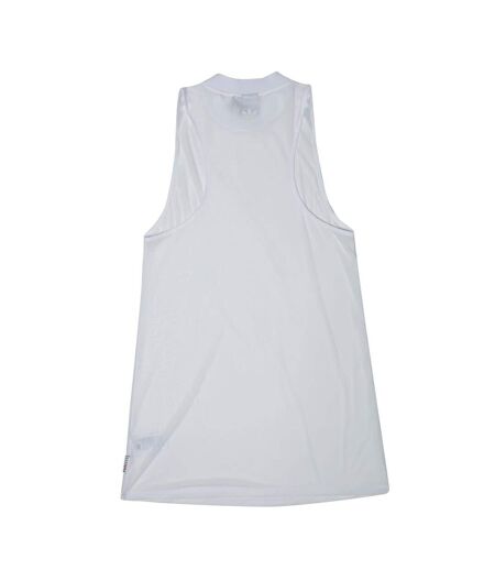 Womens/ladies Originals Graphic Print Regular Sleeveless T-shirt Dress White Adidas