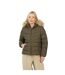 Doudoune Matelassée Motif/style Court Femme Kaki Brave Soul-2