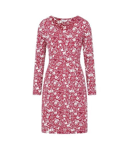 Robe Manches Longues Motif/style Pétale Femme Rouge Blanc Lazy Jacks