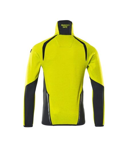 Pull Accelerate Safe Homme Jaune Fluo Bleu Marine Foncé Mascot