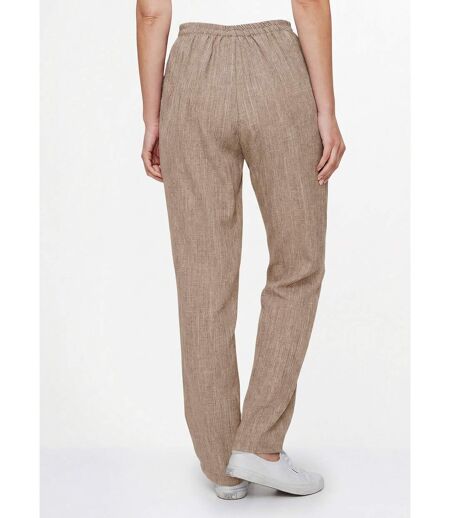 Pantalon ceinture élastiquée ajouré