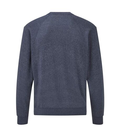 Pull Classic Homme Bleu Marine Chiné Fruit Of The Loom