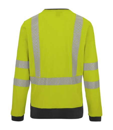 Tee-shirt de travail manches longues haute-visibilité jaune fluo Würth MODYF