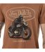 T-shirt homme regular en jersey 160gr print devant Racer Vondutch-2
