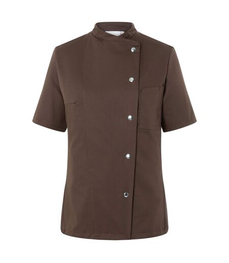 Womens/ladies Greta Chef Jacket Light Brown Karlowsky
