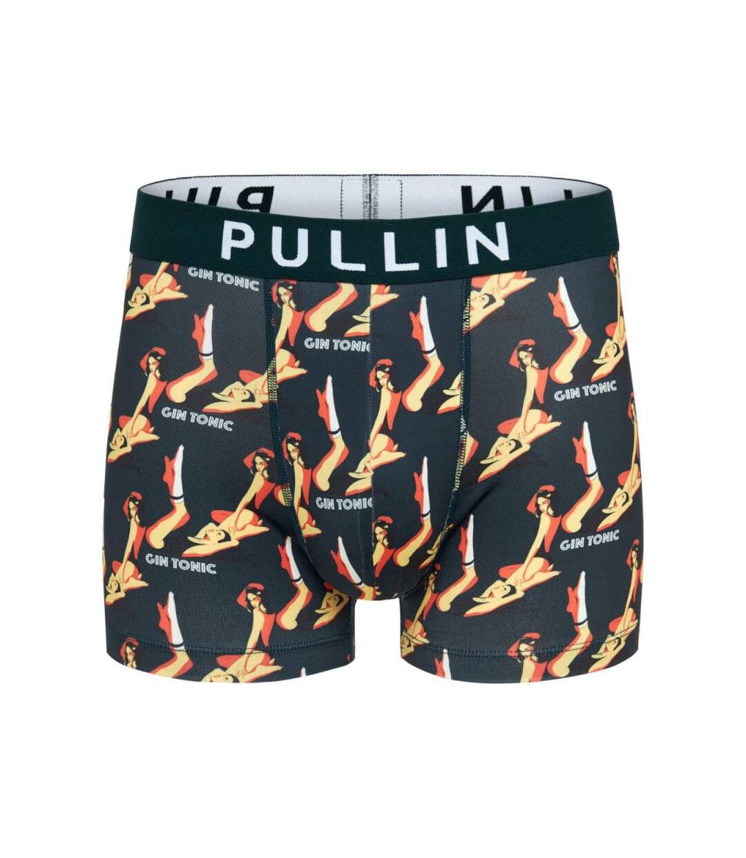 PULL IN Boxer Homme Microfibre GYMTONIC Noir-1