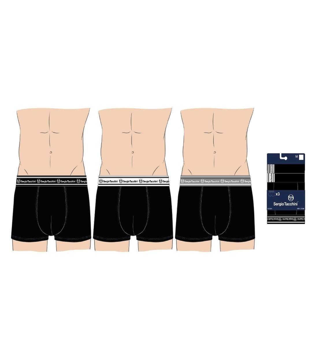 Boxer SERGIO TACCHINI X3 Pack de 3 Boxers 1360-4