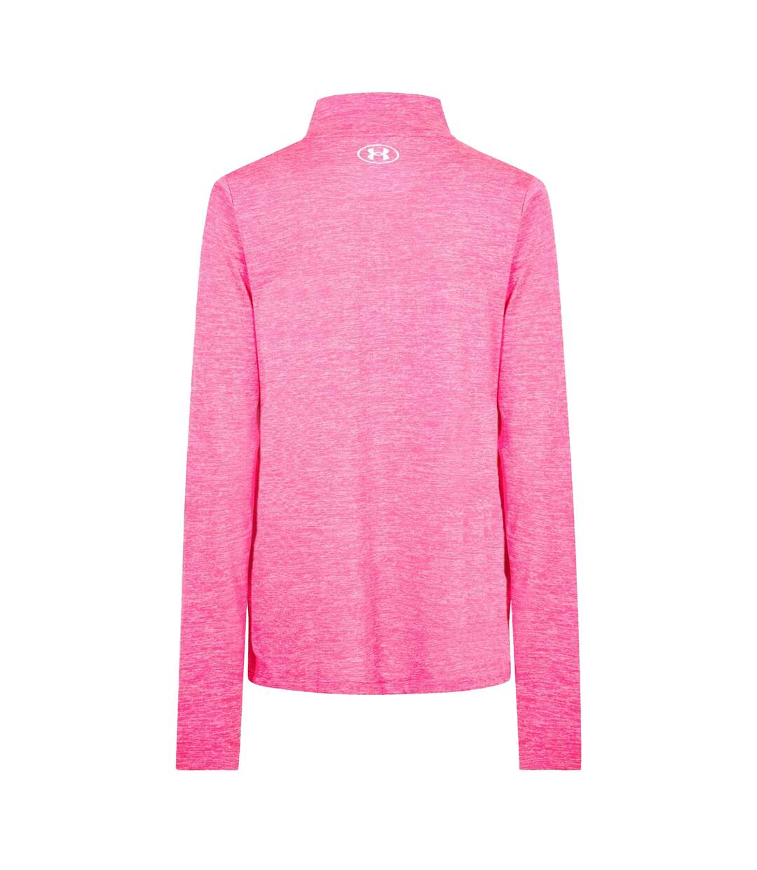 Womens/ladies Tech Textured Half Zip Top Pink Under Armour-3
