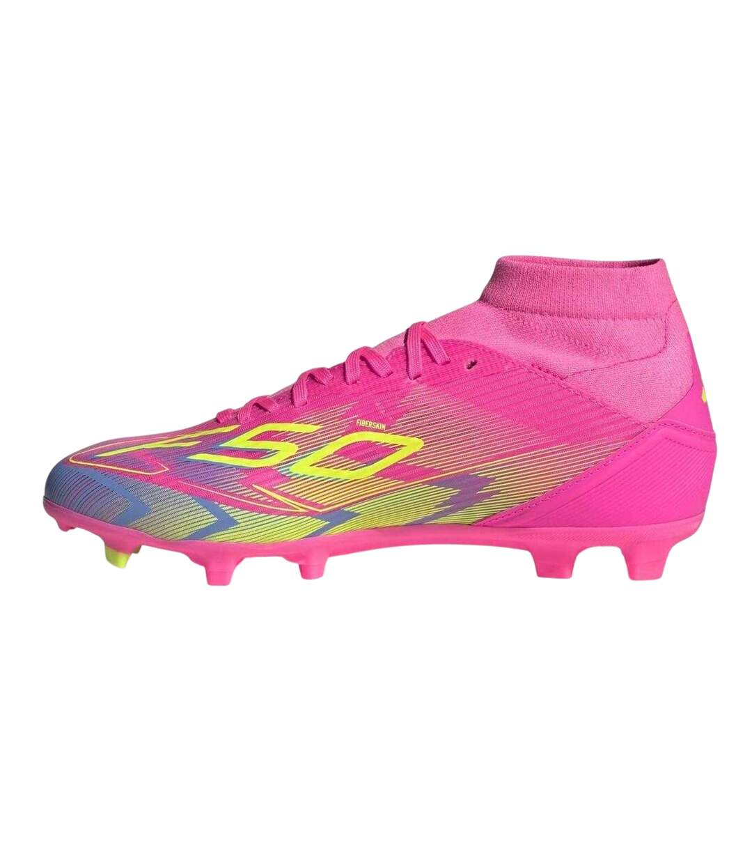 Chaussures De Foot Pour Terrain Ferme F50 League Femme Rose Jaune Adidas-3