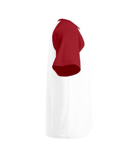 T-shirt Homme Blanc Rouge Promodoro
