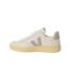 Womens/ladies V Leather Court Trainers White Grey Veja-2