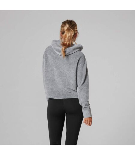 Sweat à capuche femme gris chiné Tavi Noir