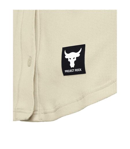 Womens/ladies Project Rock Easy Go Shirt Beige Under Armour