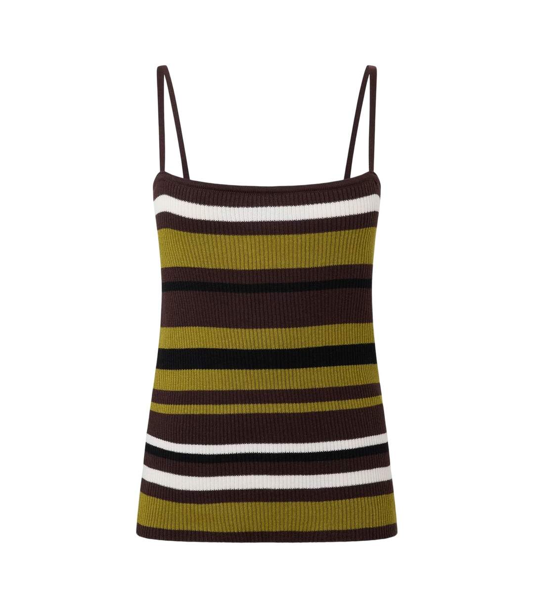 Womens/ladies Stripe Knitted Slim Tank Top Multicoloured I Saw It First-1