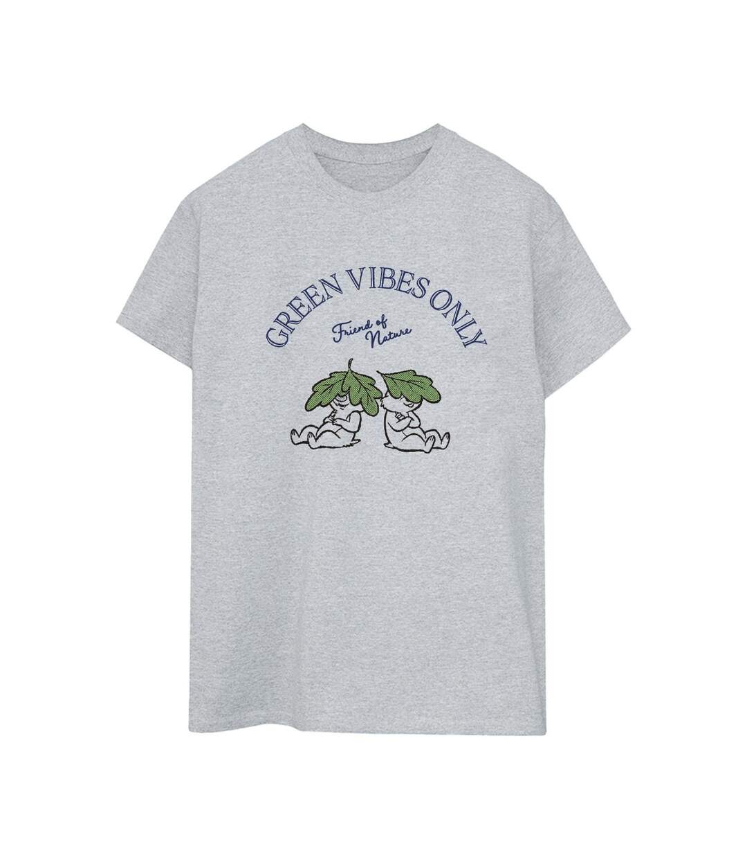Disney - T-shirt CHIP 'N DALE GREEN VIBES ONLY - Femme (Gris chiné) - UTBI18742-1