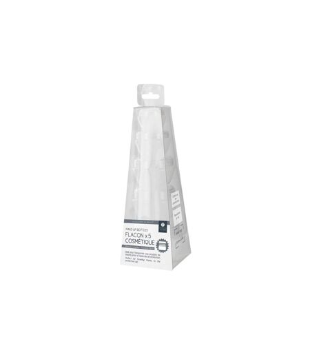 Lot de 5 Flacons à Maquillage Cosmétique 5cm Transparent