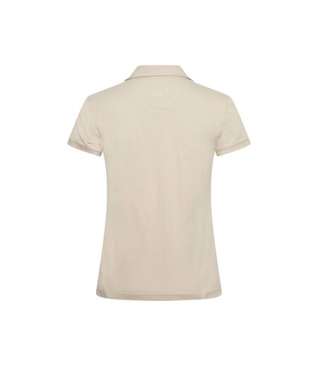 Womens/ladies Advantage Premium Polo Shirt Beige Cutter & Buck